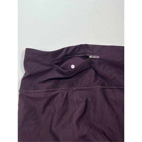 Lululemon Zoned In Tight 27" Inseam Garnet Deep Purple Reflective Size 6 5BBNS - Picture 12 of 12
